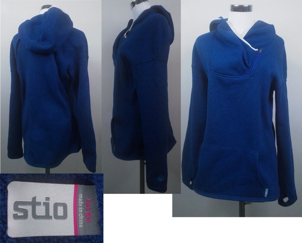 Stio Sweater Hoodie Women's Large Blue #W3859